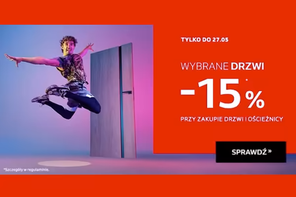 : -15% na wybrane drzwi