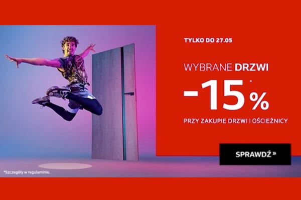 : -15% na wybrane drzwi