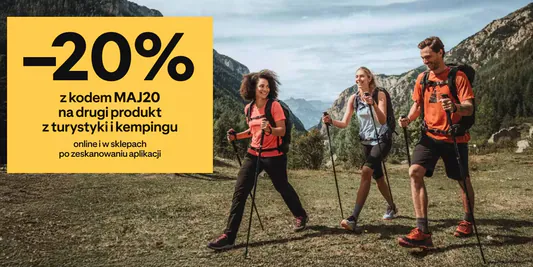 Decathlon: KOD rabatowy -20% na turystykę i kemping 07.04.2025