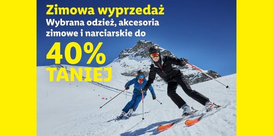 Lidl: ONLINE Do -40% na zimowej wyprzedaży 12.01.2026