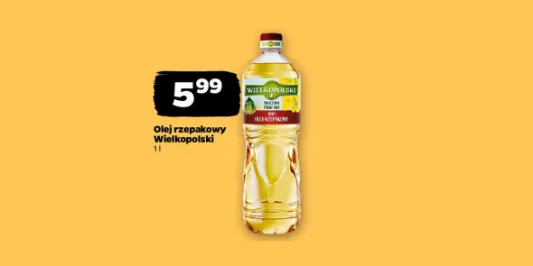 Netto: 5,99 zł za olej rzepakowy Wielkopolski 03.02.2025