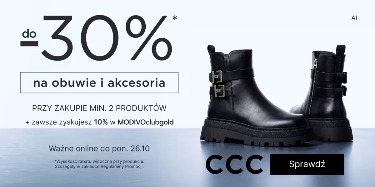 CCC: Do -30% na wybrane obuwie i akcesoria