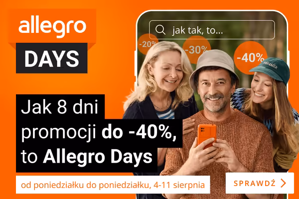 : Do -40% na Allegro Days
