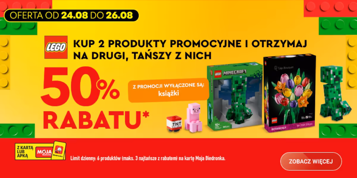 Biedronka: -50% na ulubione zestawy LEGO