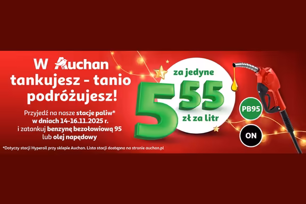 : 5,55 zł/l za benzynę i olej napędowy