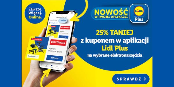 Lidl: KUPON -25% na elektronarzędzia 05.09.2024