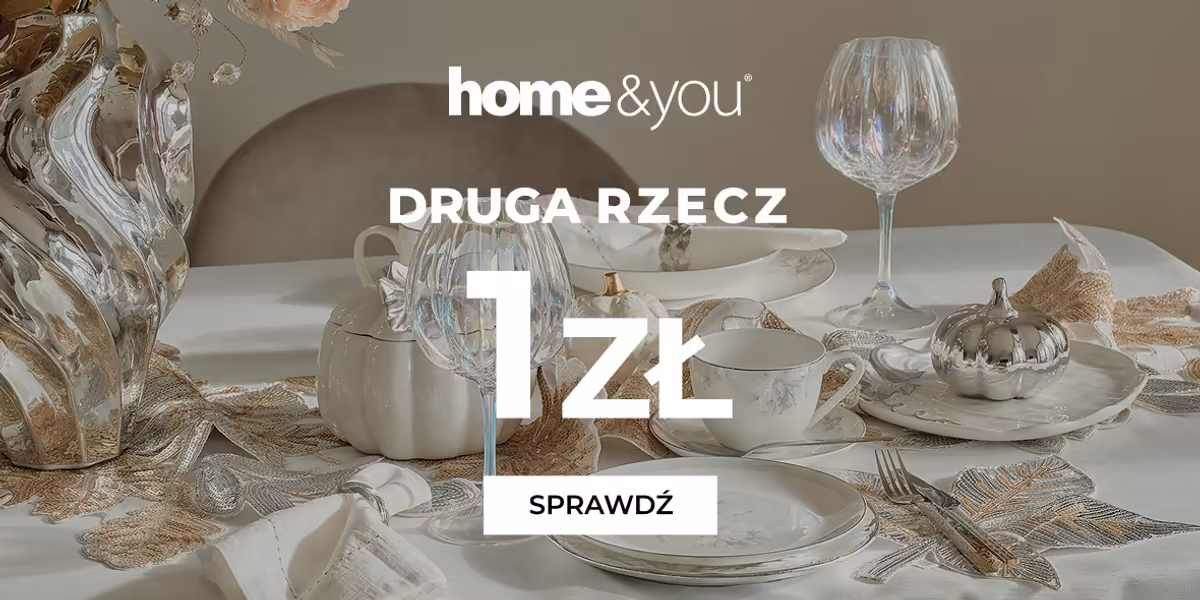 home&you: 1 zł za drugą rzecz