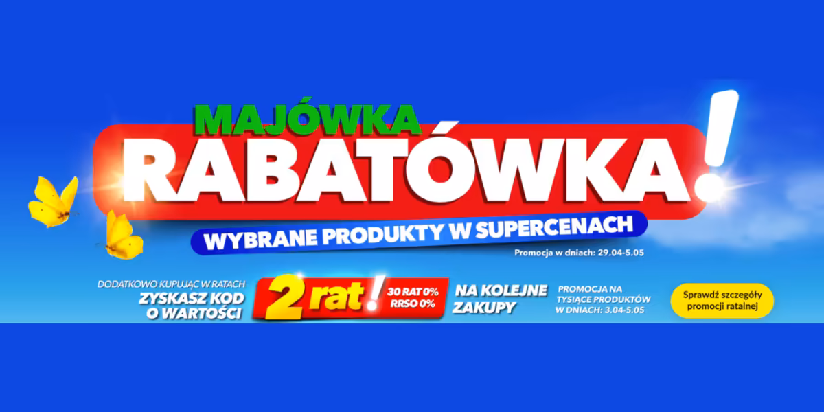 RTV EURO AGD: Majówka rabatówka