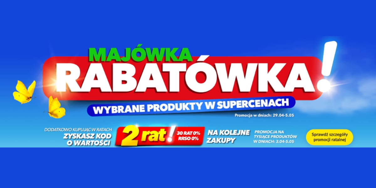 RTV EURO AGD: Majówka rabatówka
