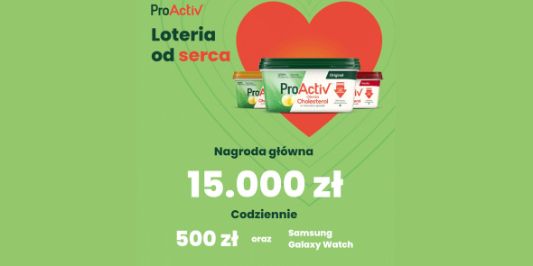 Loterie i Konkursy:  „ProActiv – loteria od serca” 30.09.2024