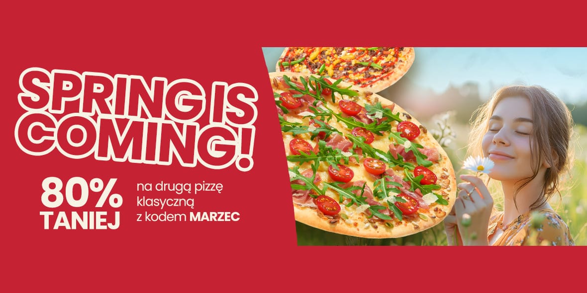 T-pizza: KOD rabatowy -80% na drugą pizzę