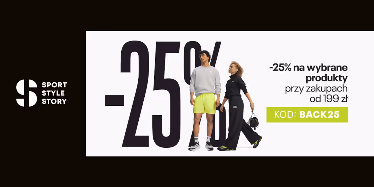 Sportstylestory.com: KOD rabatowy -25% na wybrane produkty