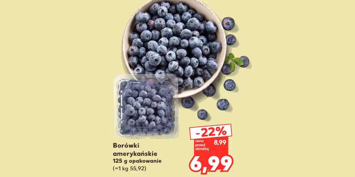 Kaufland: -22% na borówkę amerykańską
