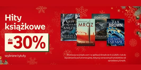Empik: Do -30% na hity książkowe 05.12.2025