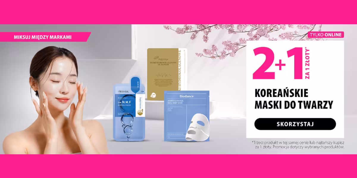 hebe: 2+1 za 1 zł na koreańskie maski do twarzy