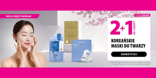 hebe: 2+1 za 1 zł na koreańskie maski do twarzy 05.05.2025