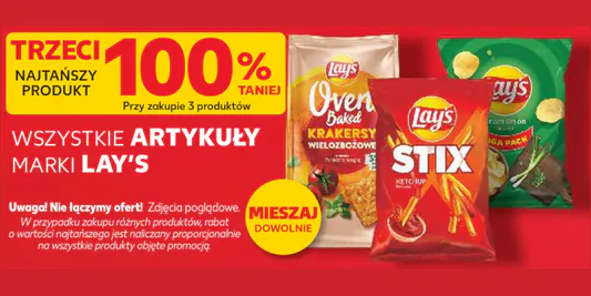 Kaufland: -100% na wszystkie artykuły Lay's 03.06.2026