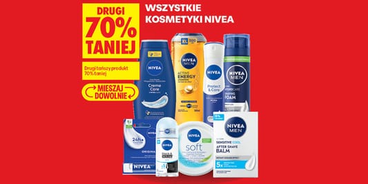 Biedronka: -70% na wszystkie kosmetyki Nivea 20.10.2026