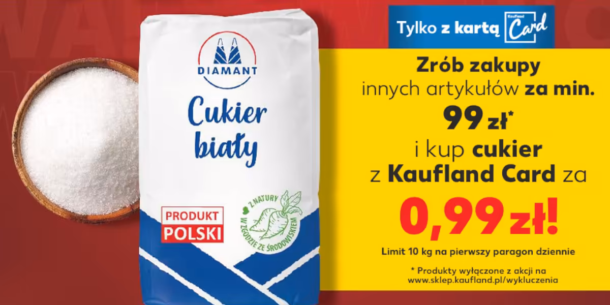 Kaufland: 0,99 zł za cukier