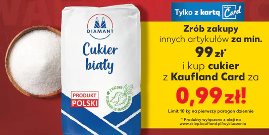 Kaufland: 0,99 zł za cukier 09.04.2026