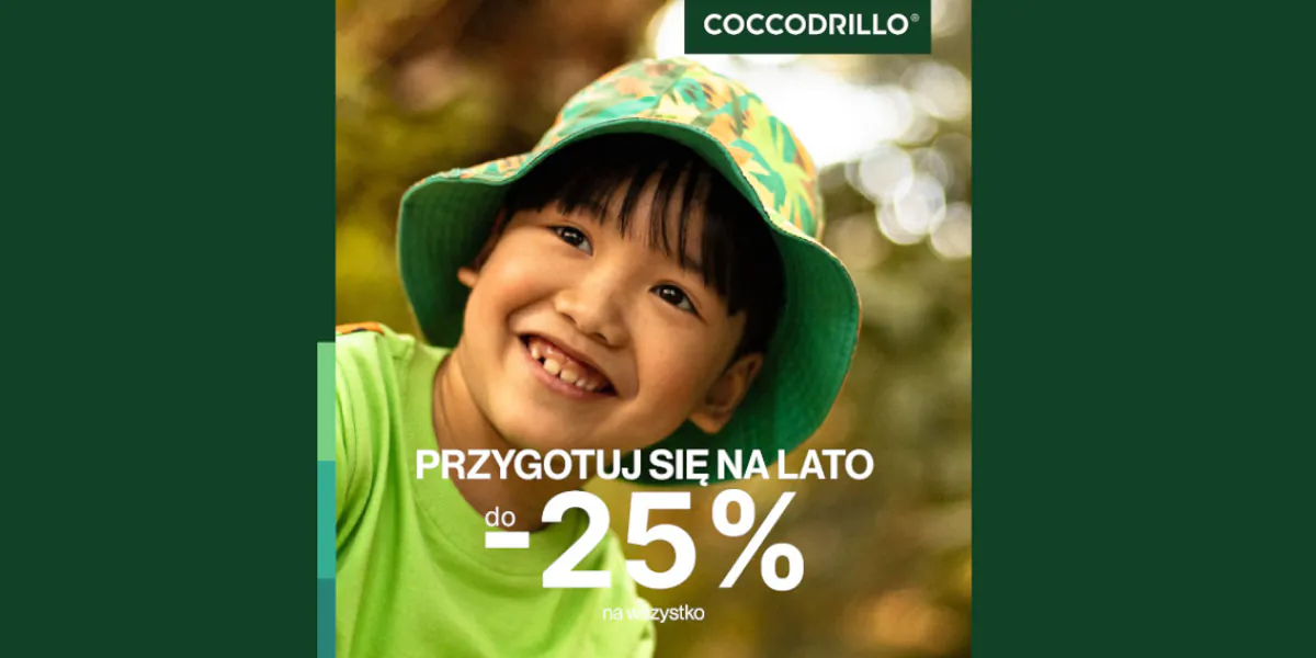 Coccodrillo: Do -25% na wszystko