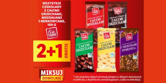 Lidl: 2+1 GRATIS na czekolady Fin Carré 10.03.2025