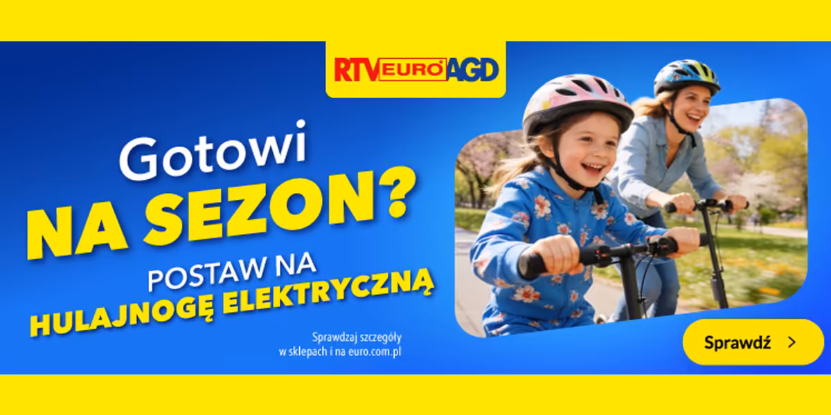 RTV EURO AGD: Hulajnogi i rowery w supercenach