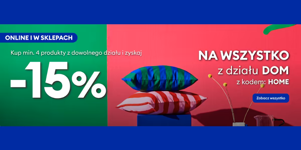 Sinsay: KOD rabatowy -15% na wszystko z działu Home