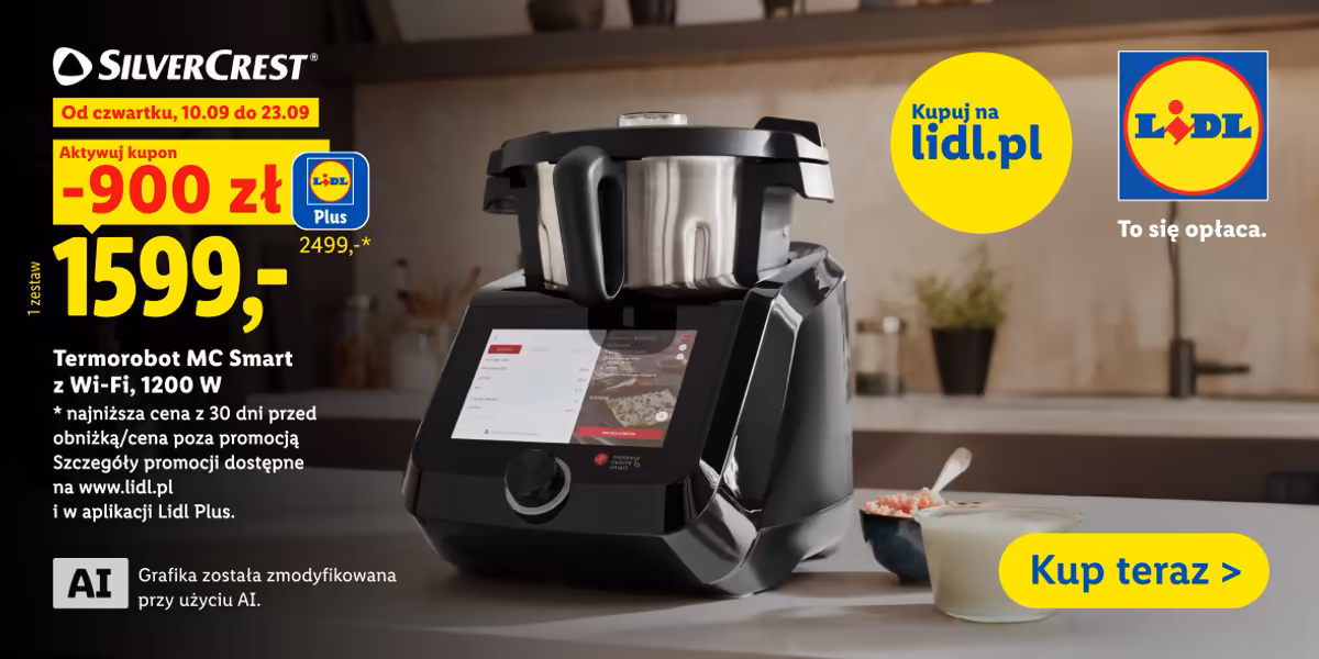 Lidl: KUPON -900 zł na Termorobota MC Smart z Wi-Fi
