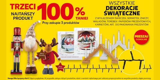 Kaufland: -100% na wszystkie dekoracje świąteczne 04.12.2025