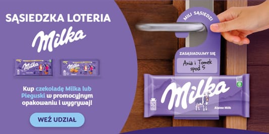 Loterie i Konkursy:  Sąsiedzka loteria Milka 18.08.2025