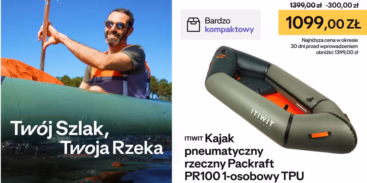 Decathlon: Do -890 zł na kajaki i pontony
