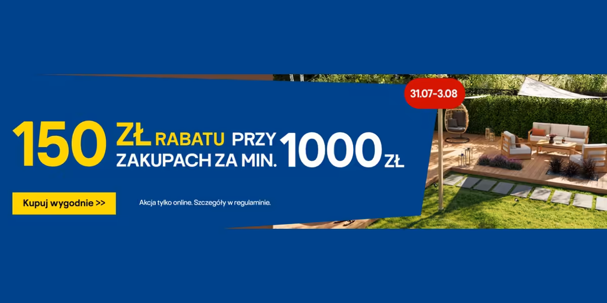 Castorama: -150 zł przy zakupach za min. 1000 zł