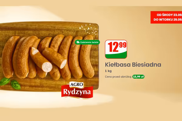 Dino: 12,99 zł za Kiełbasę Biesiadną