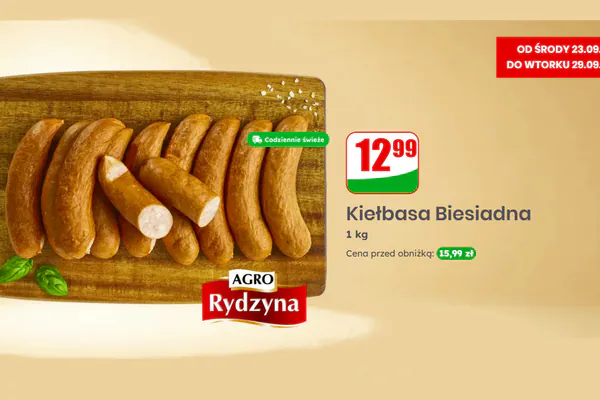 Dino: 12,99 zł za Kiełbasę Biesiadną