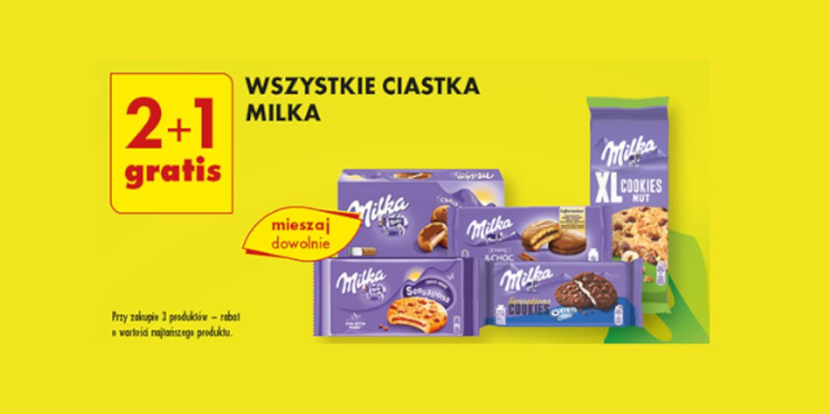 Biedronka: 2+1 GRATIS na wszystkie ciastka Milka