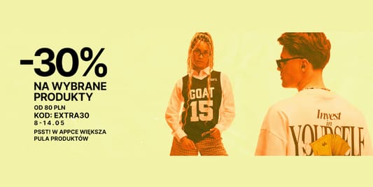 Cropp: KOD rabatowy -30% na wybrane produkty 09.05.2025