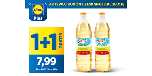 Lidl: KUPON 1+1 GRATIS na olej słonecznikowy Vita D'or 23.05.2025
