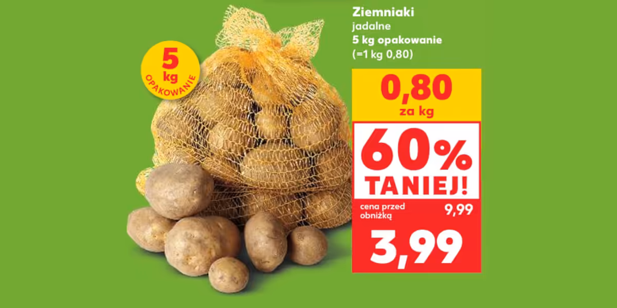Kaufland: -60% na ziemniaki jadalne
