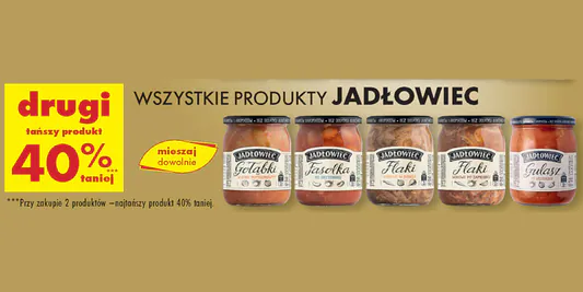 Biedronka: -40% na wszystkie produkty Jadłowiec 28.05.2025