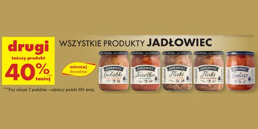 Biedronka: -40% na wszystkie produkty Jadłowiec 28.05.2025