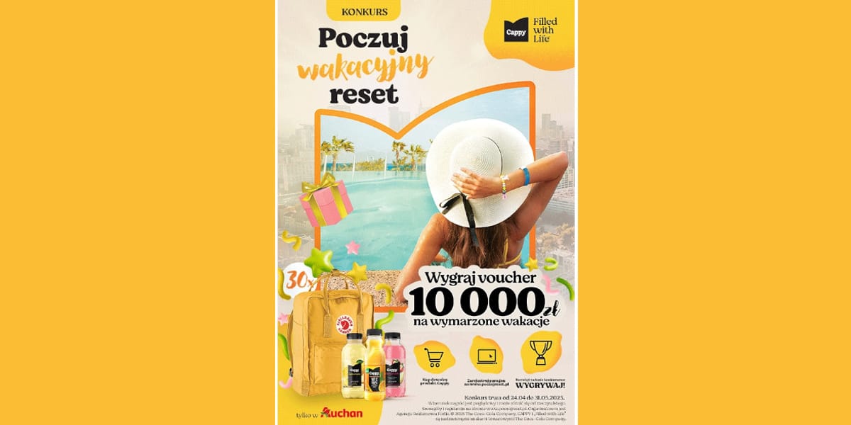 Auchan: Konkurs Poczuj wakacyjny reset