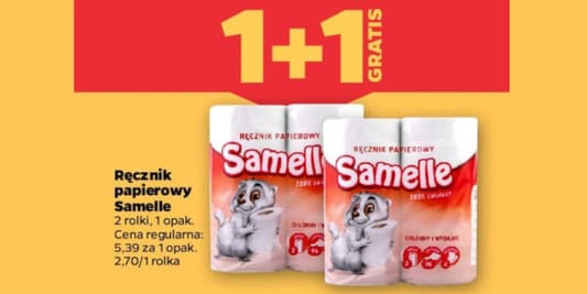 Netto: 1+1 GRATIS na ręcznik papierowy Samelle 26.05.2025