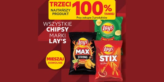 Kaufland: -100% na wszystkie chipsy Lay's 16.07.2026