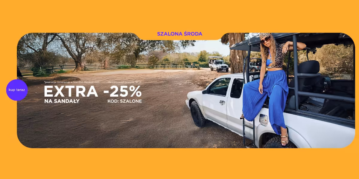 Born2be: KOD rabatowy -25% EXTRA na sandały