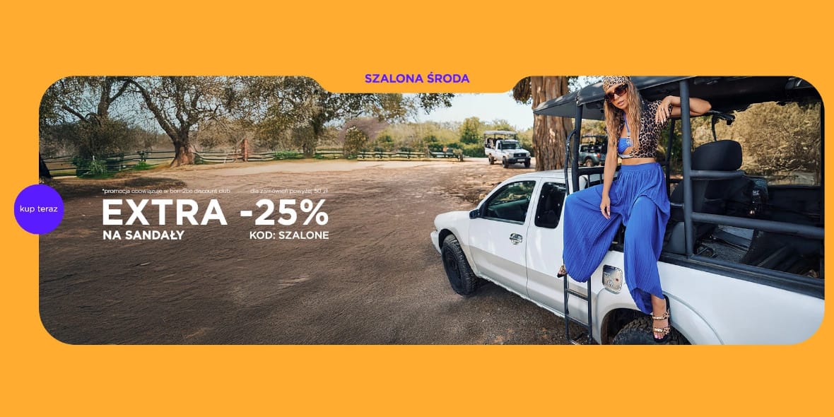 Born2be: KOD rabatowy -25% EXTRA na sandały 21.05.2025