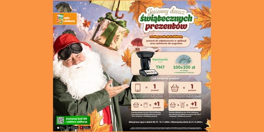 Delikatesy Centrum: Loteria Jesienny deszcz świątecznych prezentów 12.10.2026