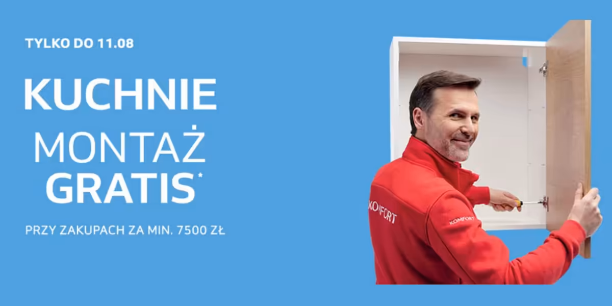 Komfort: Montaż kuchni GRATIS