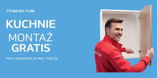Komfort:  Montaż kuchni GRATIS 24.06.2026