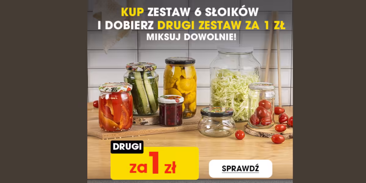 Biedronka Home: 1 zł za drugi zestaw słoików